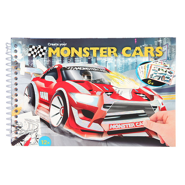 Monster Cars Colouring Book