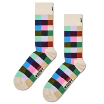Happy Socks Rainbow Check Sock White 36-40